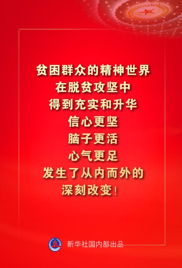 金句来了！习近平：没有哪一个国家能在这么短的时间内实现几亿人脱贫 专题 第6张