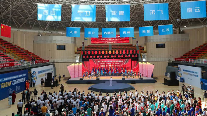 民族式摔跤——第十二届全国少数民族传统体育运动会竞赛项目漫谈 比赛项目漫谈 第1张